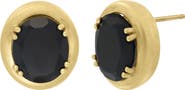 Bony Levy El Mar Oval Sapphire Stud Earrings