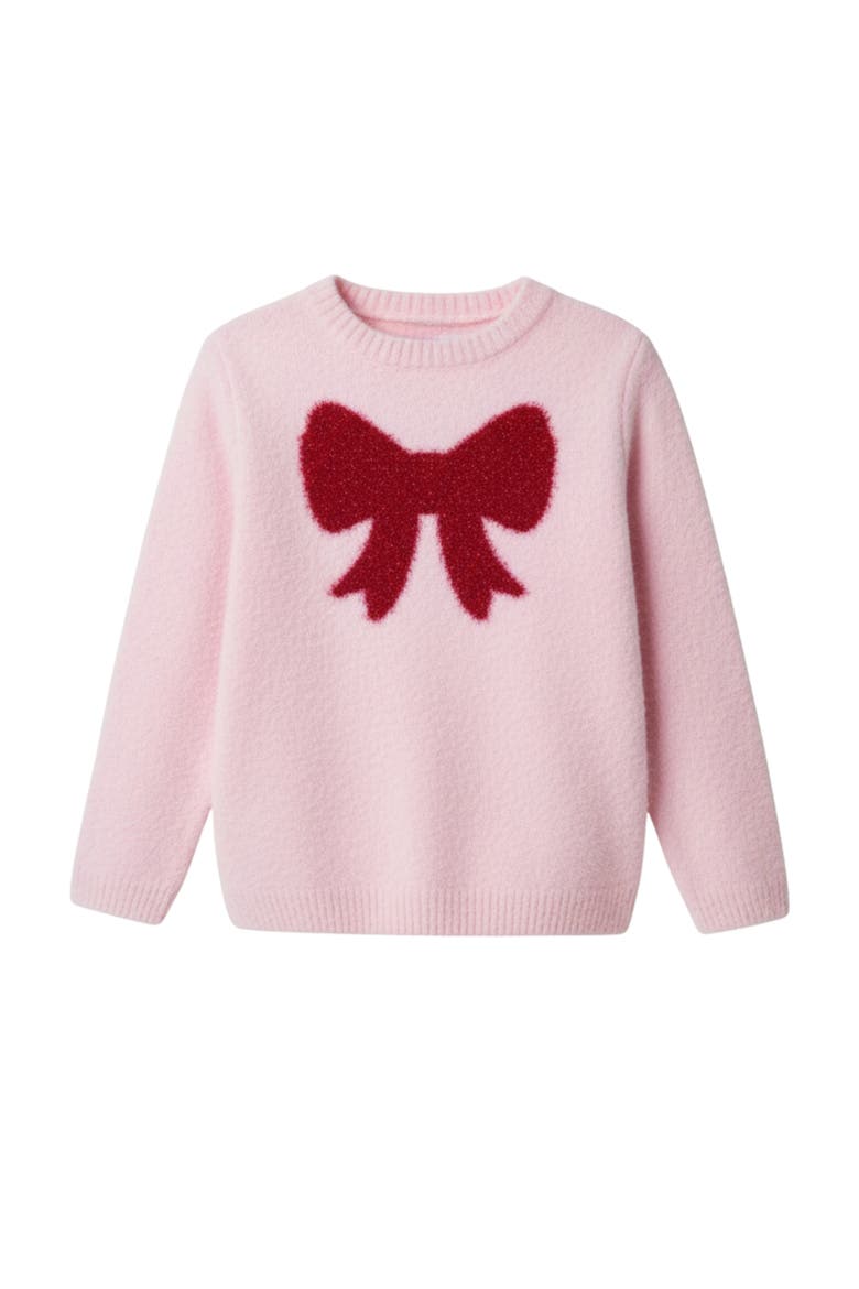 Sweet Bow Knit Sweater, Main, color, Pink