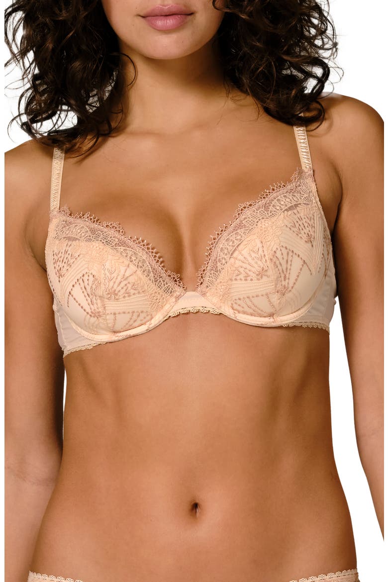 Allure Push-Up Underwire Bra, Main, color, CHIC BEIGE