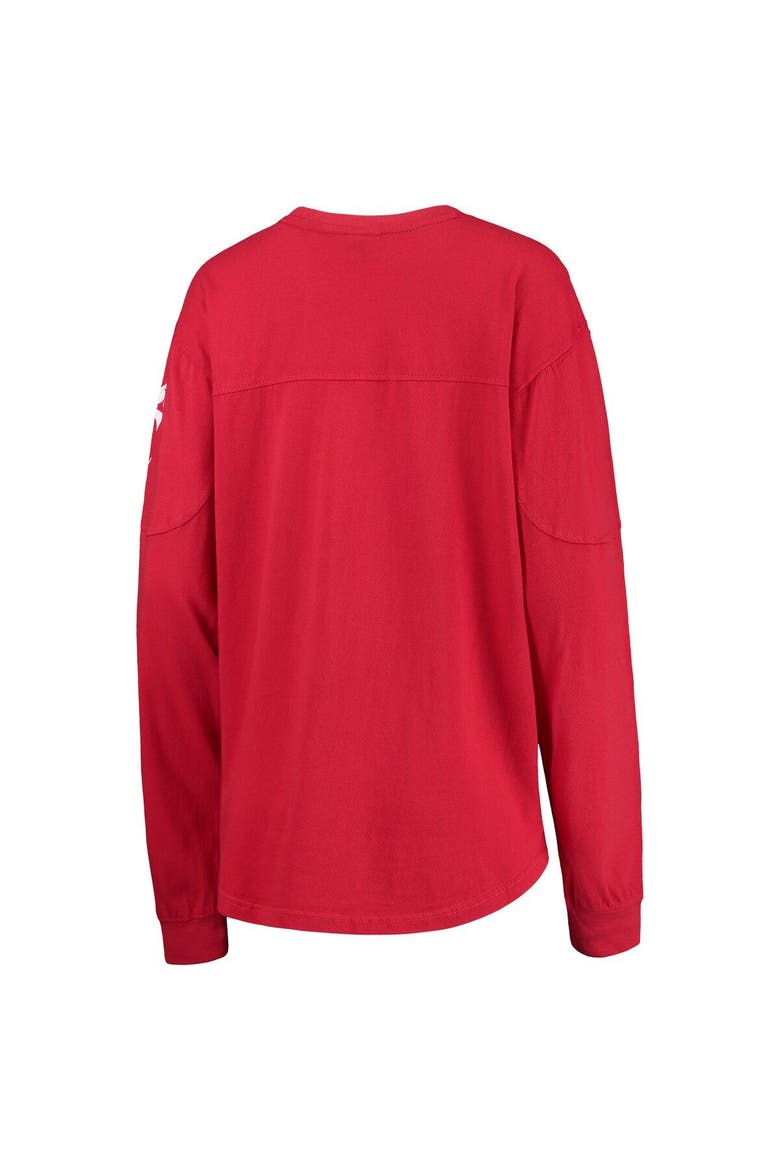 Women's Pressbox Red Cincinnati Bearcats Edith Long Sleeve T-Shirt, Alternate, color, Red