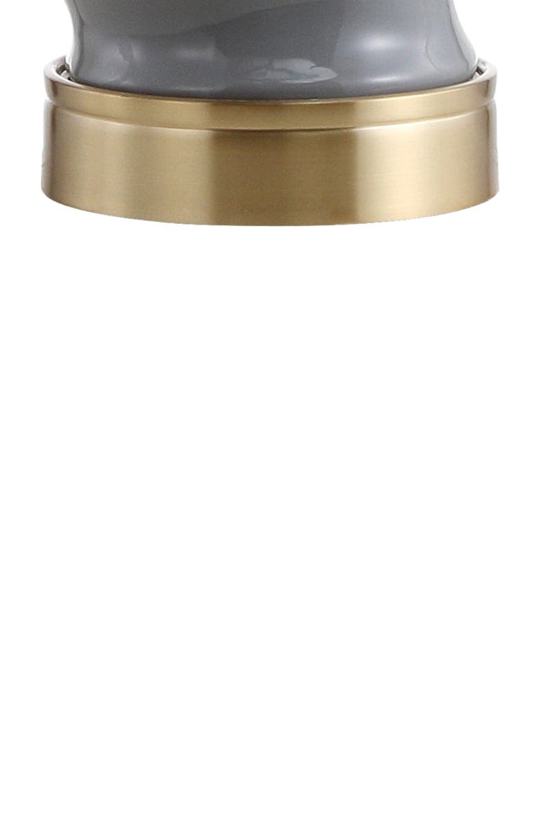 JONATHAN Y Taipei 28" Ceramic LED Table Lamp, Alternate, color, Dark Gray