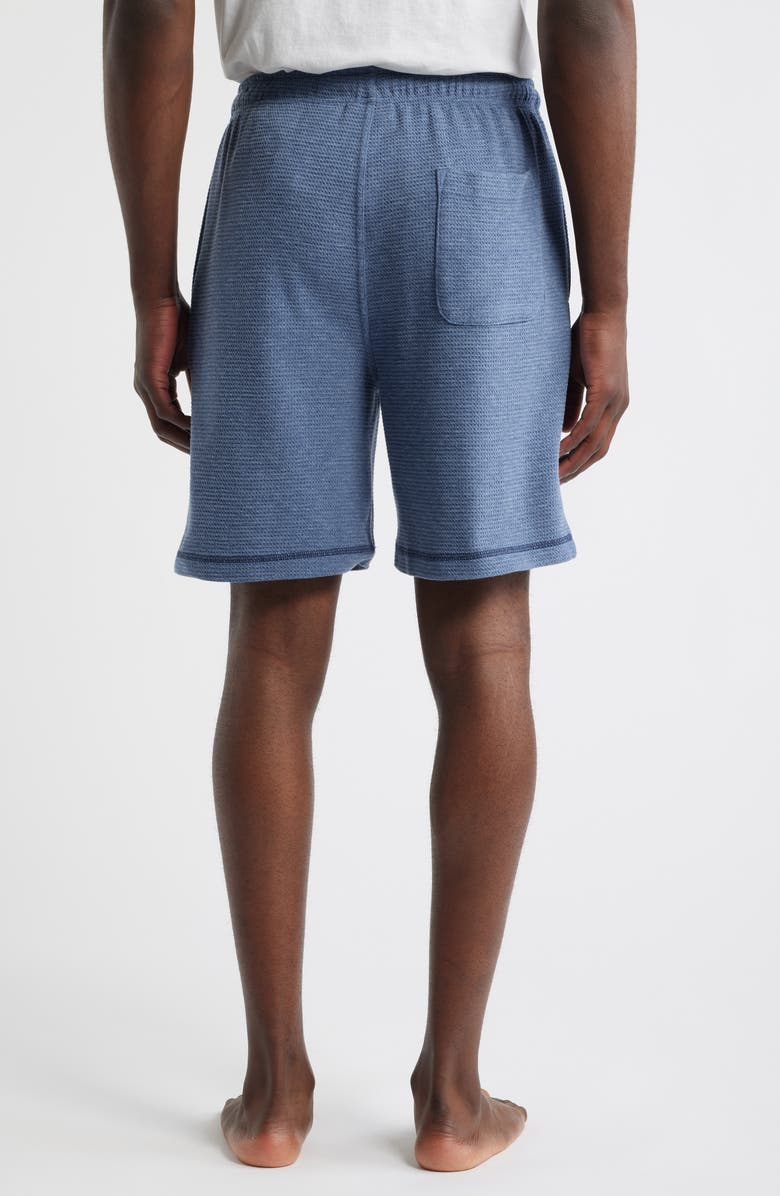 Majestic International Coastal Heather Lounge Shorts, Alternate, color, Heather Blue