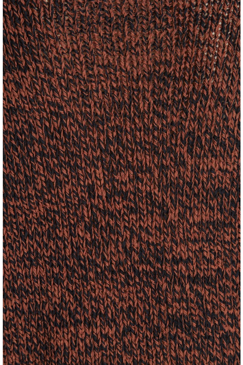 Marled Organic Cotton Blend Sweater, Alternate, color, NUTMEG
