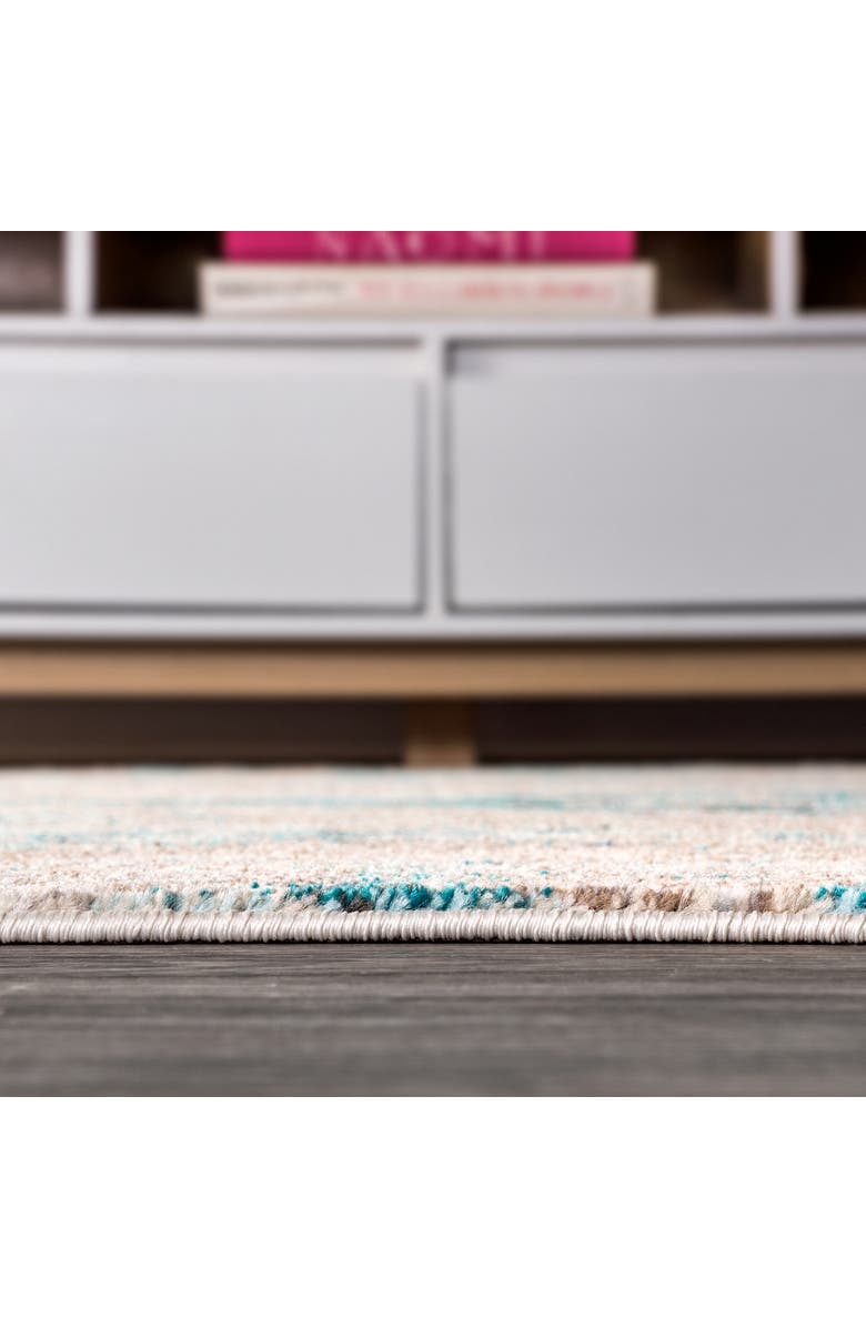 JONATHAN Y Contemporary POP Modern Abstract Vintage Faded Area Rug, Alternate, color, Blue/Gray