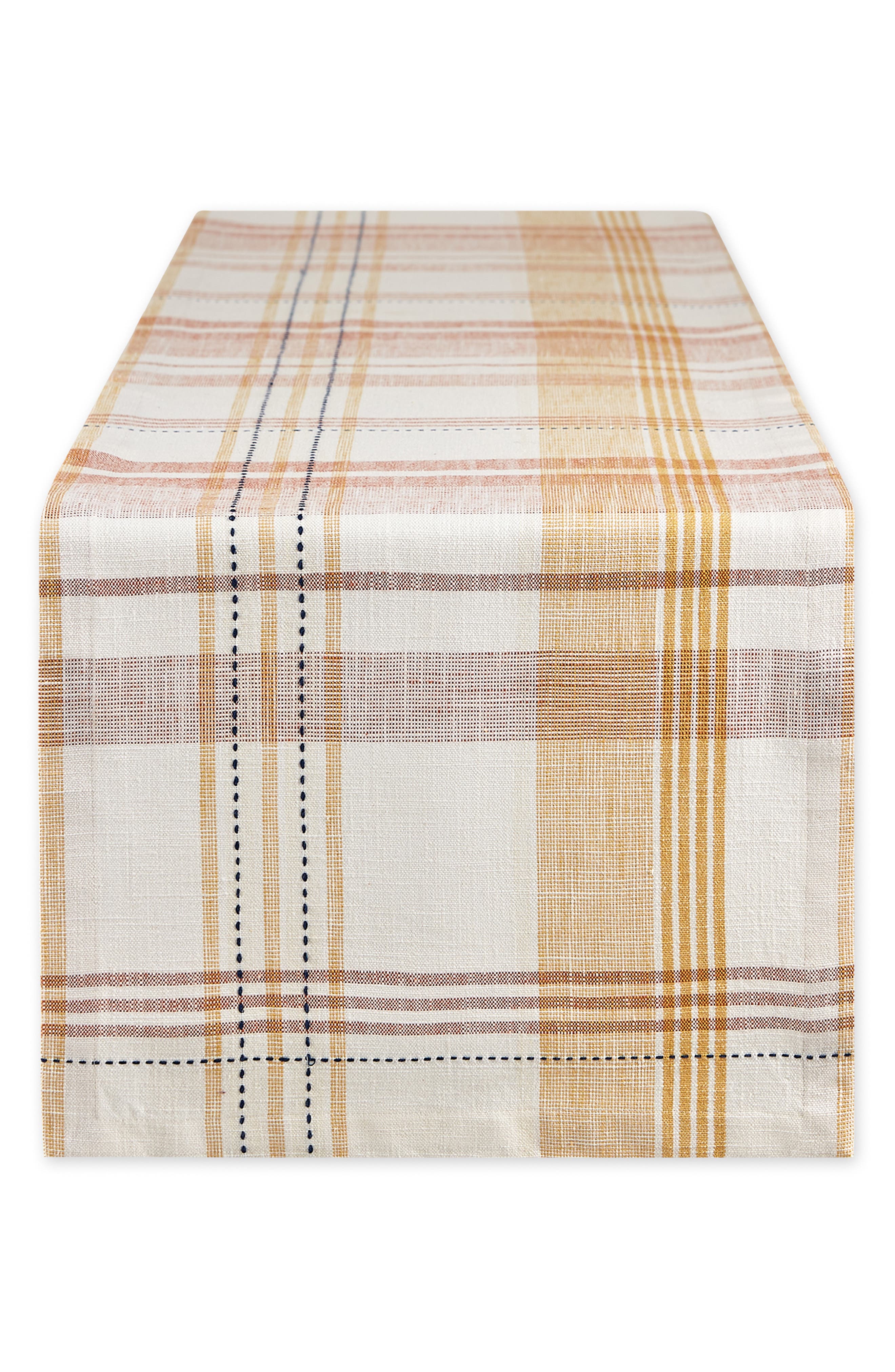Design Imports Veranda Plaid Table Runner