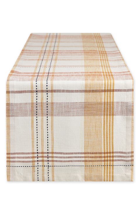 Veranda Plaid Table Runner
