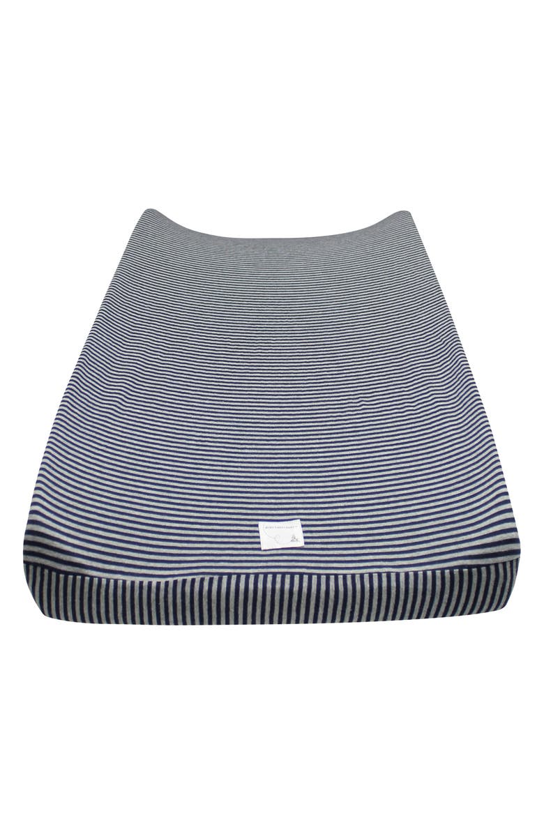 Burt's Bees Stripe Organic Cotton Changing Pad Cover, Main, color, 