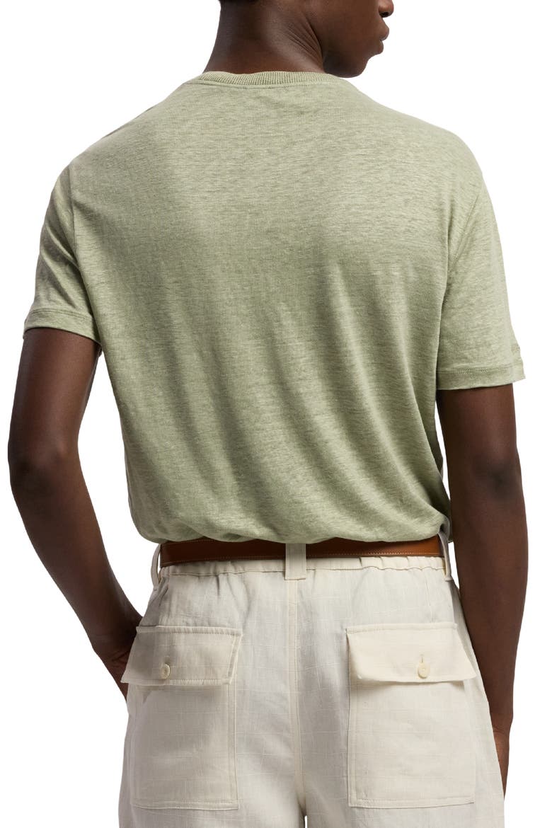 Linen Jersey Pocket T-Shirt, Alternate, color, CACTUS GREEN