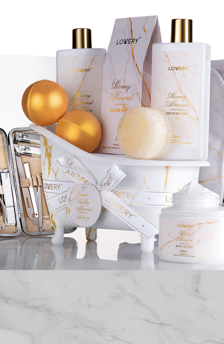 Lovery 31pc Aromatherapy Self Care Kit, Alternate, color, White / Gold