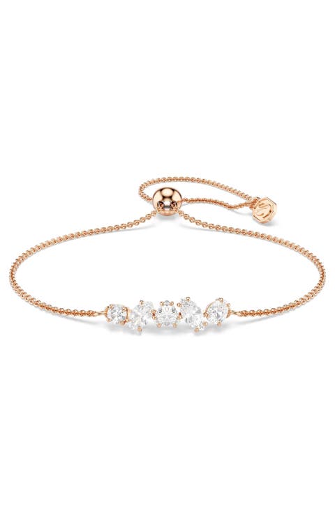 Mesmera Rose Goldtone Mixed Swarovski Zirconia Bracelet