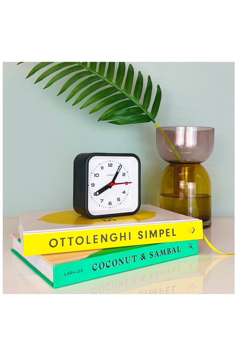 Railway Alarm Clock (Nordstrom Exclusive), Alternate, color, BLACK