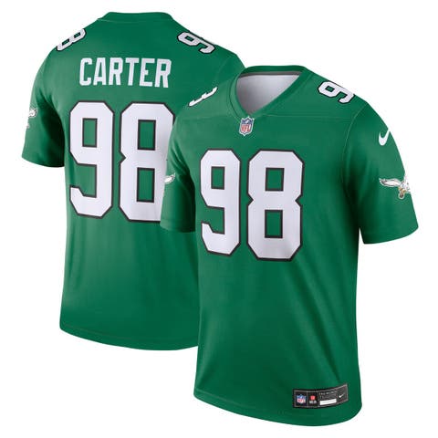 Men's Nike Jalen Carter Kelly Green Philadelphia Eagles Alternate Legend Jersey