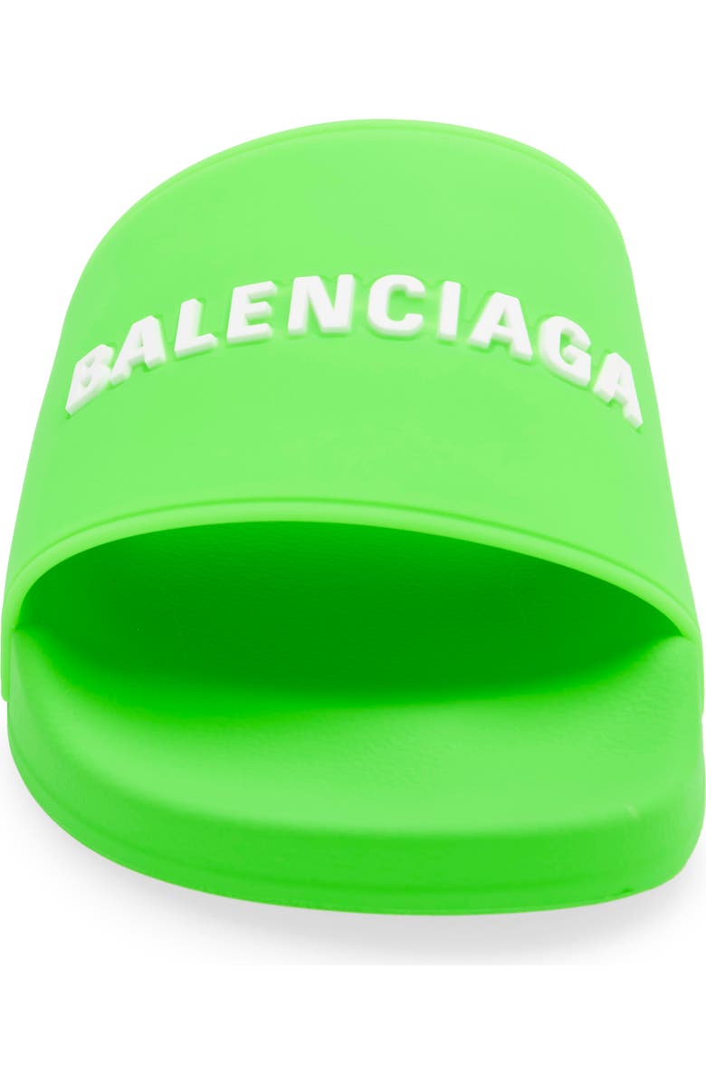 Balenciaga Logo Slide Sandal, Alternate, color,