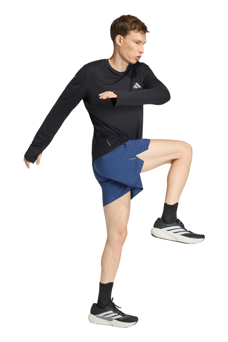 ADI365 Running Iconic Shorts, Alternate, color, TECH INDIGO/ DARK BLUE
