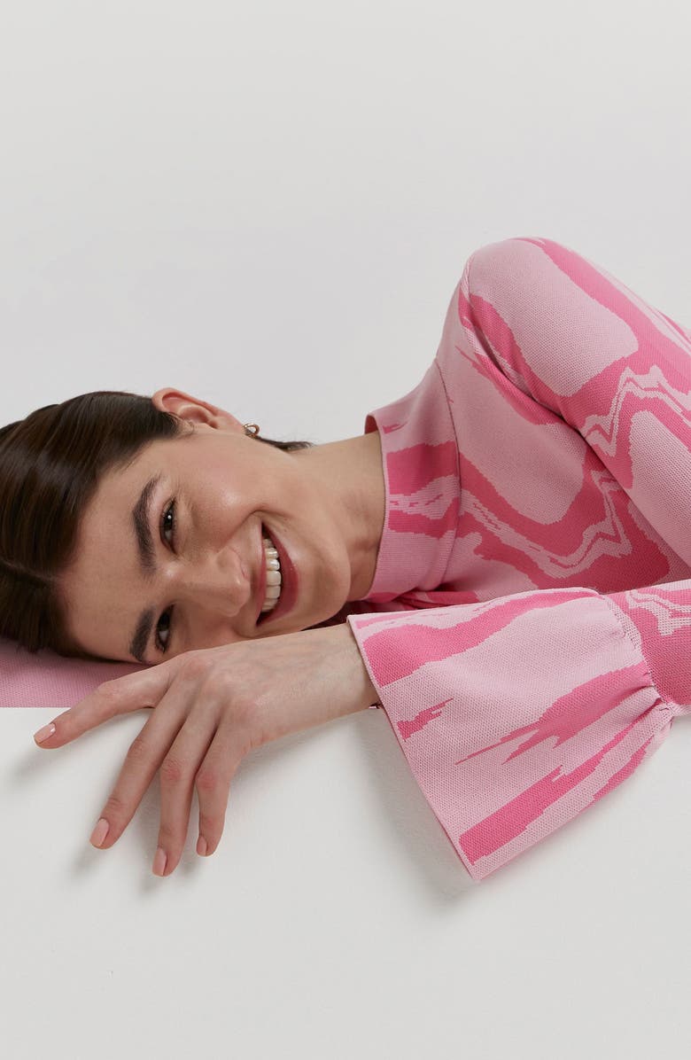 River Island Painterly Swirl Sweater, Alternate, color,