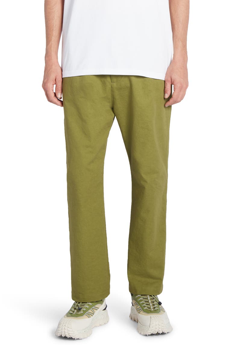 Cotton Sateen Sport Pants, Main, color, OLIVE AMBER