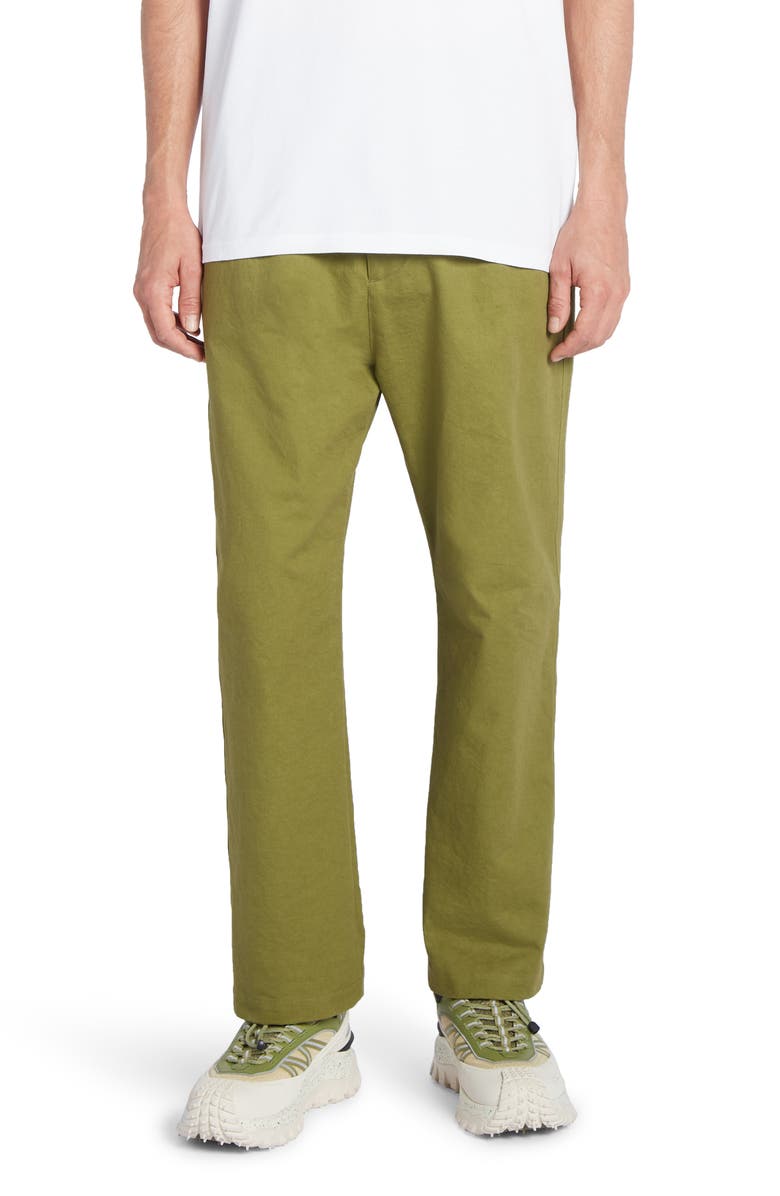 Moncler Cotton Sateen Sport Pants, Main, color, 