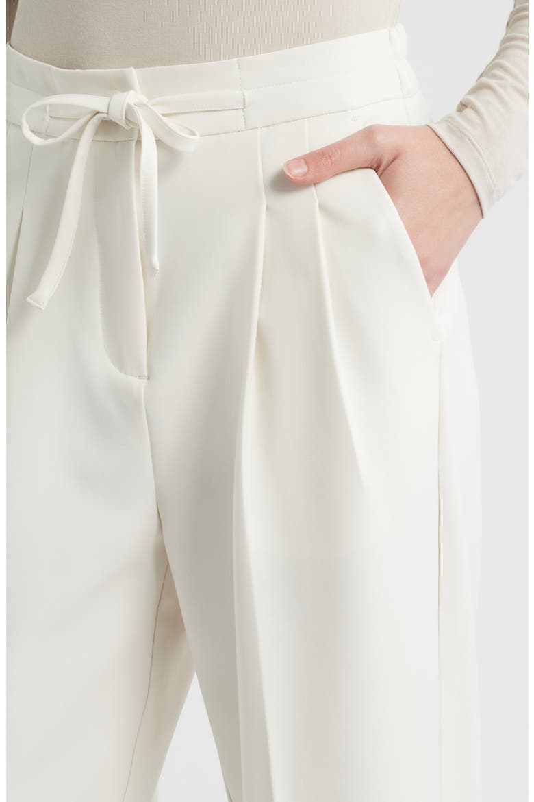 Pleated Drawstring Pants, Alternate, color, BRIGHT WHITE