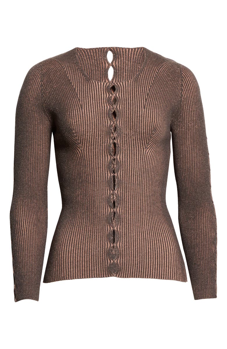 Isa Boulder Ripped Seam Rib Top, Alternate, color, 