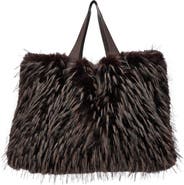 AZALEA WANG Azalea Wang Confidante Faux Fur Handbag