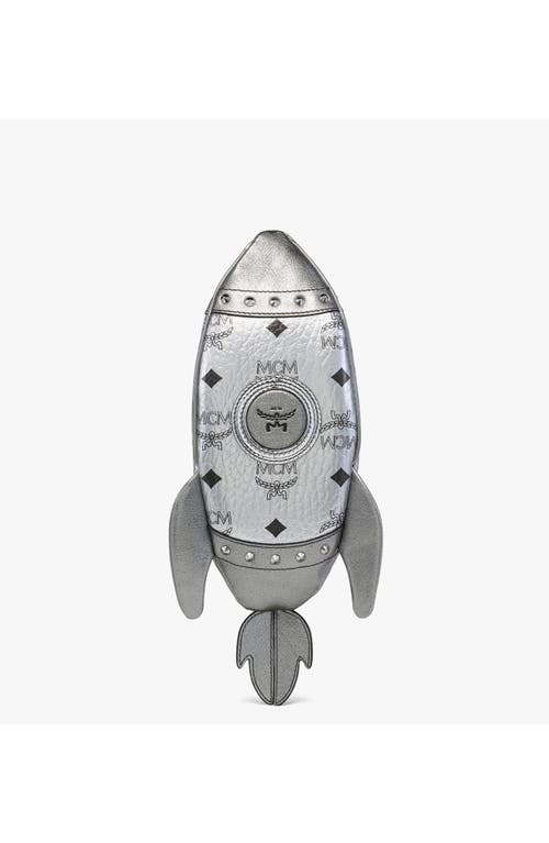 Mcm Aren Rocket Crossbody In Silver