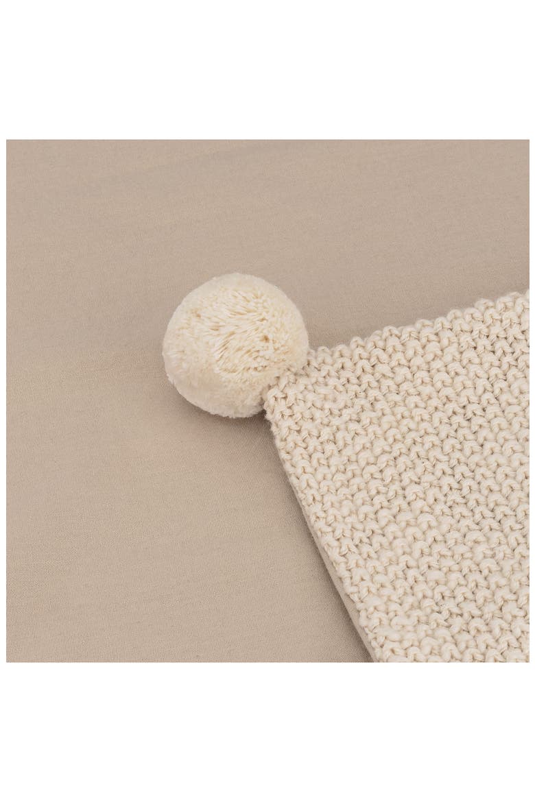 Organic Cotton Lovey Baby Blanket, Alternate, color, BEIGE