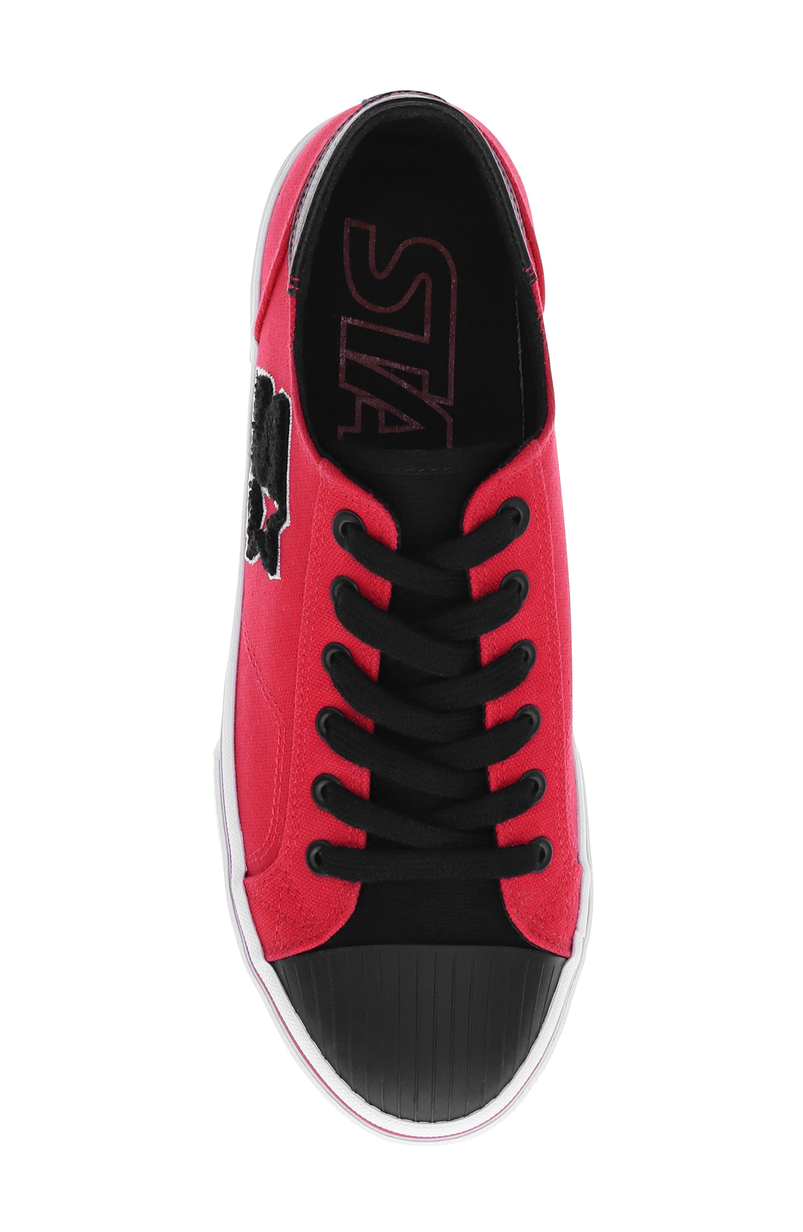 Tradition 71 Low Sneaker, Alternate, color, RED/ BLACK