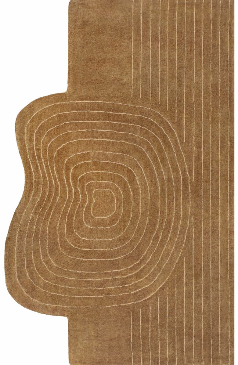 JONATHAN Y Retro Bohemian Abstract Striped Handwoven Wool Area Rug, Main, color,