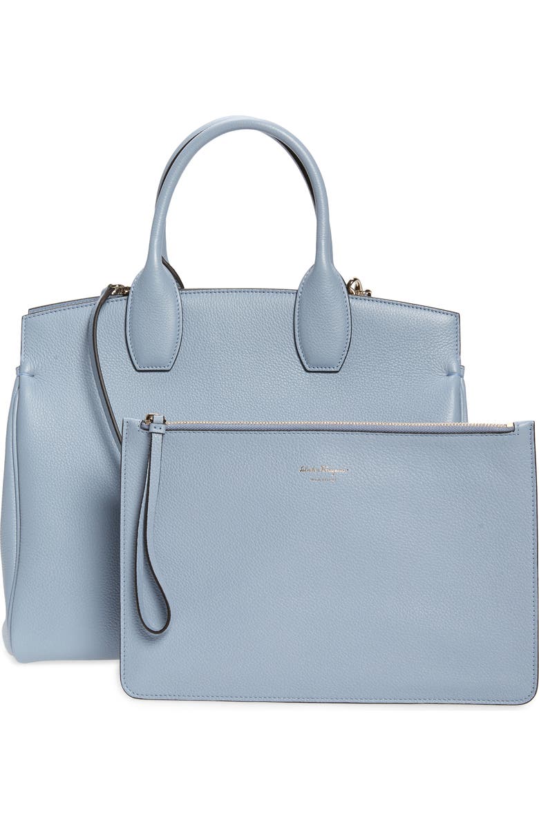FERRAGAMO Salvatore Ferragamo The Studio Leather Top Handle Bag, Alternate, color,