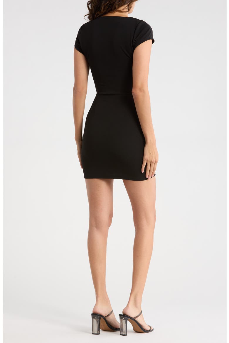 Cap Sleeve Vest Minidress, Alternate, color, BLACK