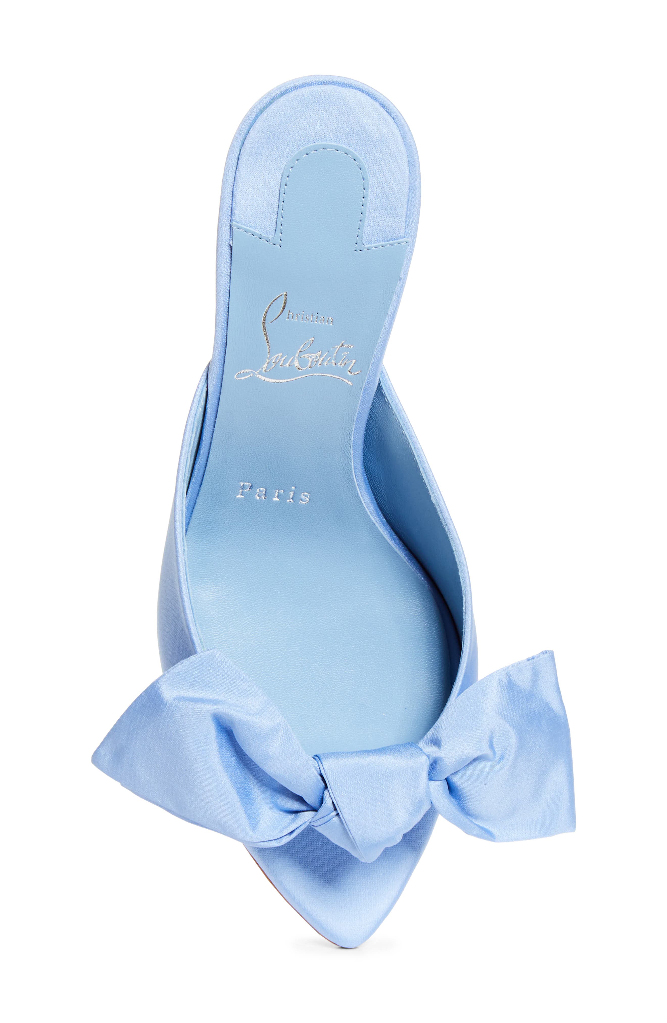 Christian Louboutin Mulazee Slide Sandal, Alternate, color, Ceruleo/ Lin Ceruleo