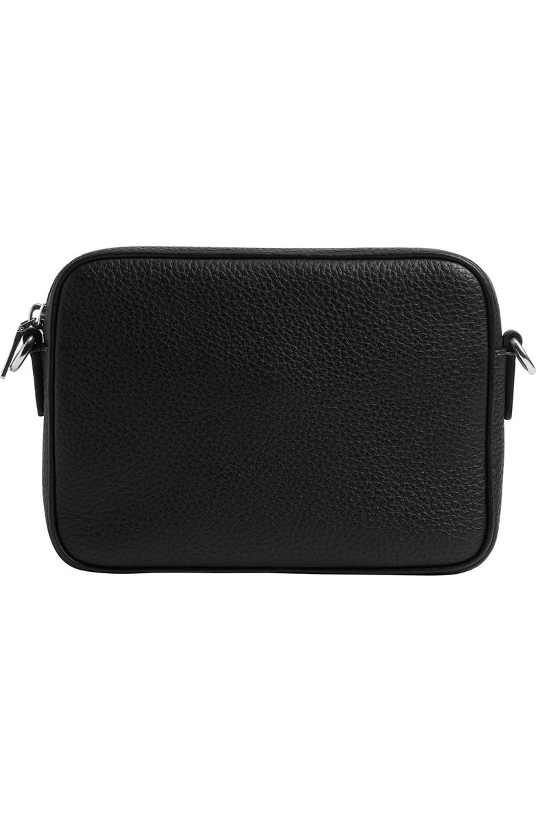 COACH Knox Pebbled Leather Camera Bag, Alternate, color, Black