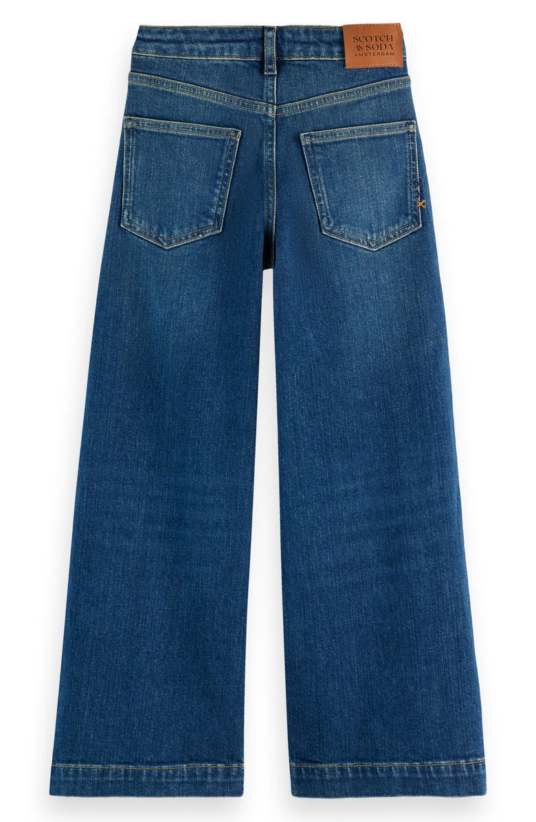 Scotch & Soda Kids' The Wave Wide Leg Jeans, Alternate, color, Navy