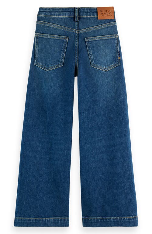 Scotch & Soda Kids' The Wave Wide Leg Jeans In Blue