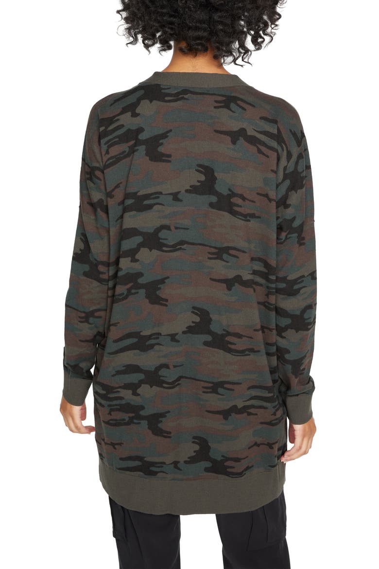 Play Open Front Cardigan, Alternate, color, FOREST CAMO