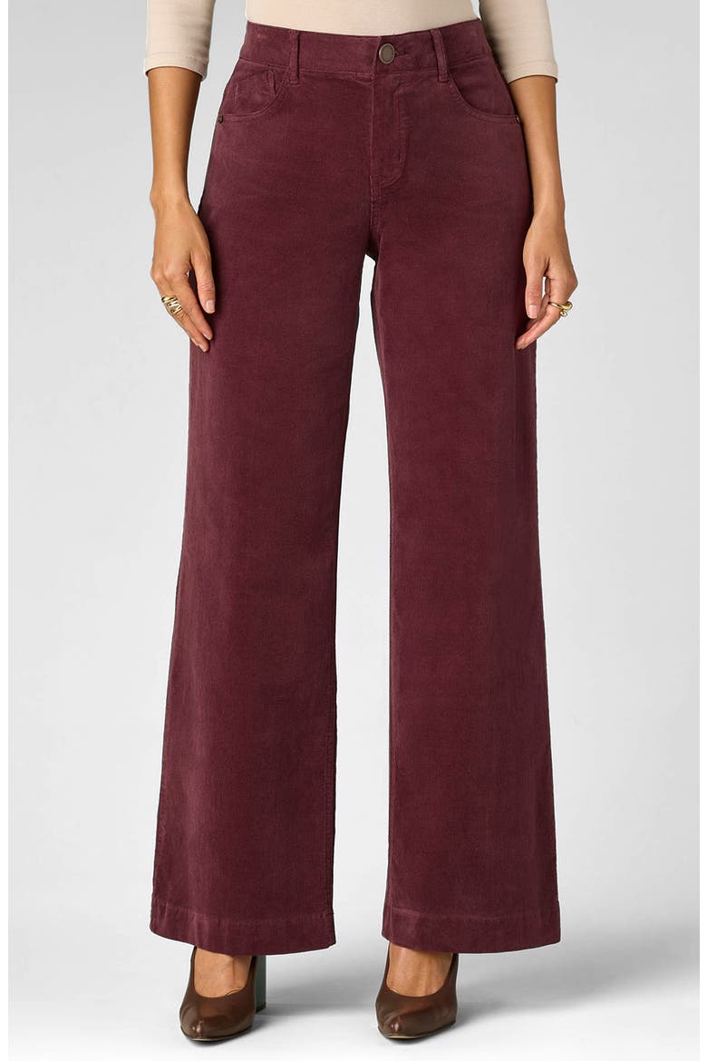 Sam High Waist Wide Leg Corduroy Pants, Main, color, FIG JAM