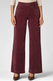 Wit & Wisdom Sam High Waist Wide Leg Corduroy Pants