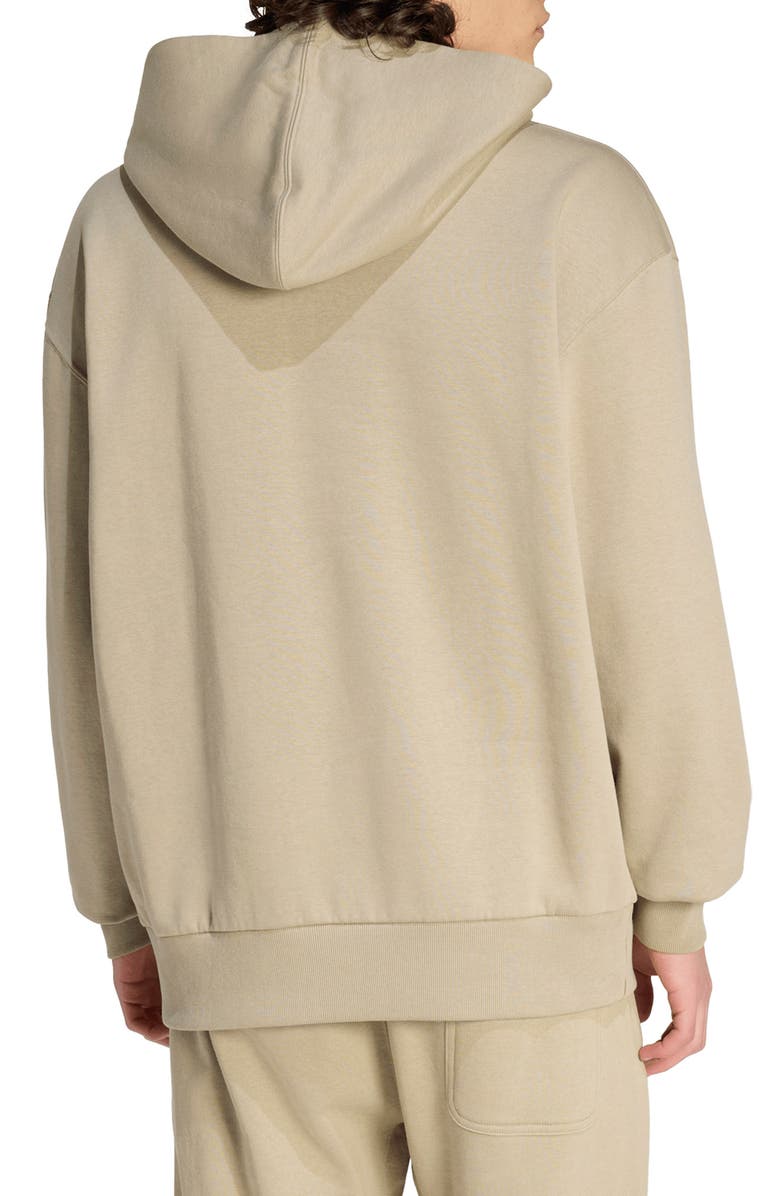 adidas All SZN Oversize Fleece Pullover Hoodie, Alternate, color, Wonder Cargo