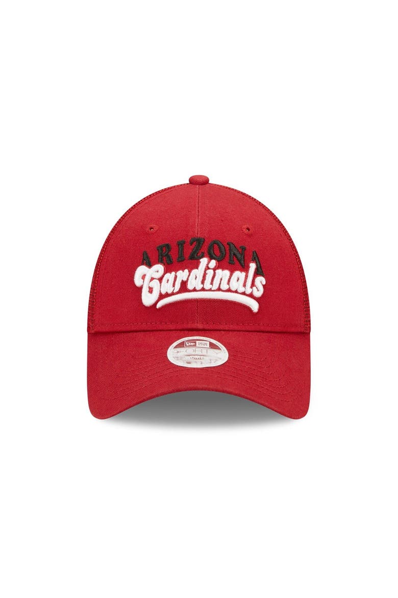 Women's New Era   Cardinal Arizona Cardinals Team Trucker 9FORTY Snapback Hat, Alternate, color, Cardinal