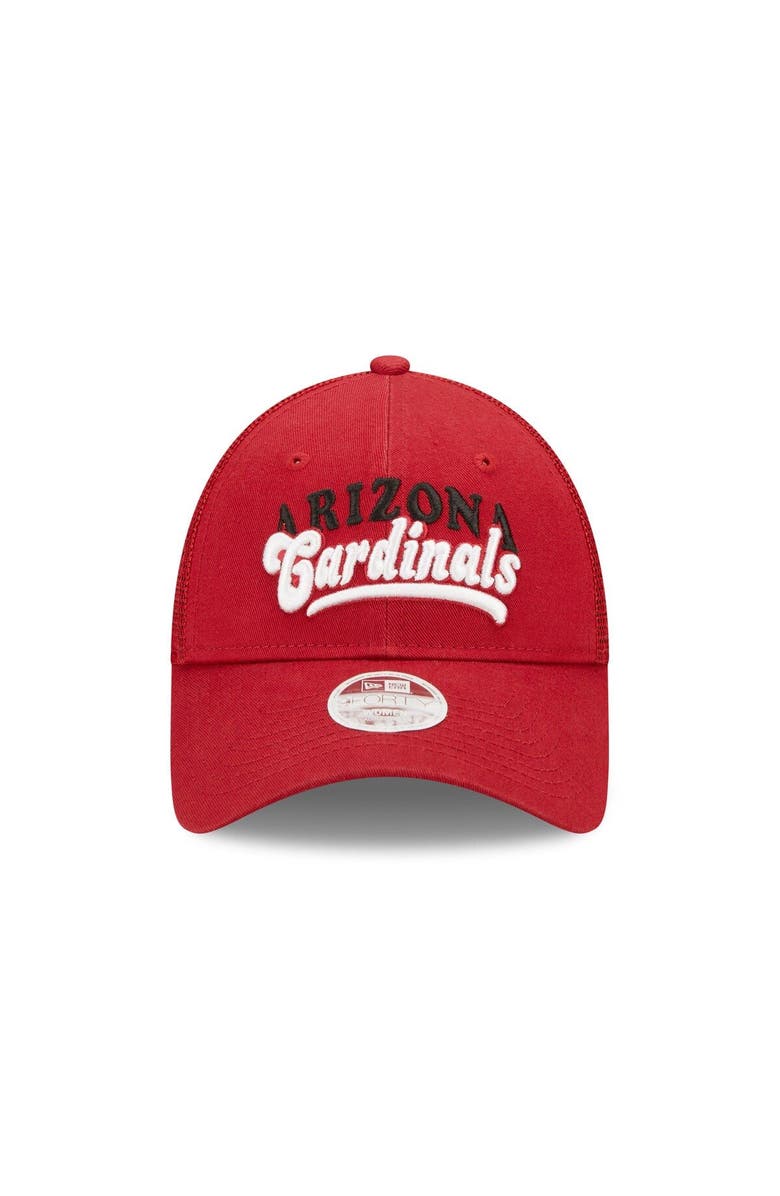 New Era Women's New Era Cardinal Arizona Cardinals Team Trucker 9FORTY Snapback Hat, Alternate, color, Cardinal