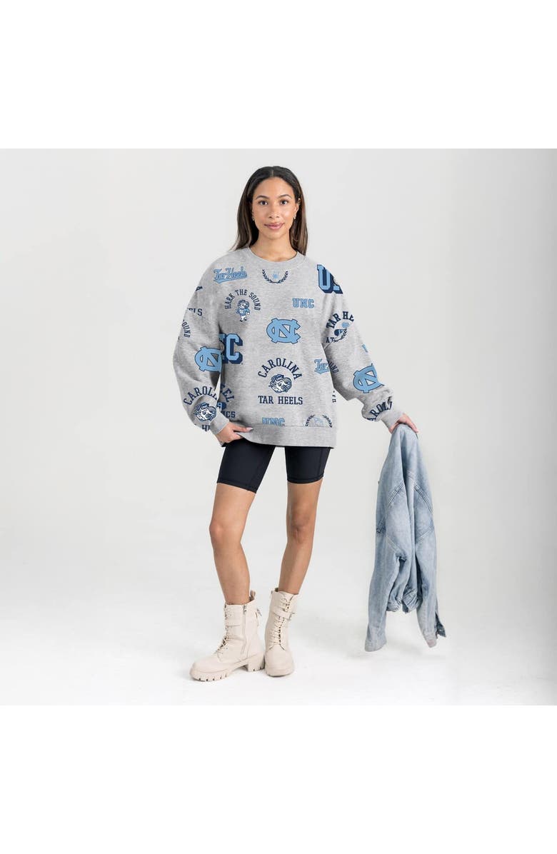 GAMEDAY COUTURE Women
s Gameday Couture Gray North Carolina Tar Heels Always on Repeat Fleece Sweatshirt, Alternate, color, Gray