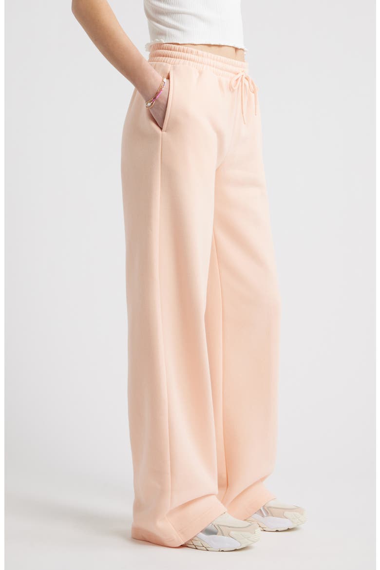 Baggy Wide Leg Sweatpants, Alternate, color, CORAL MORNING