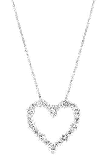 Frankie & Zoe Lab Grown Diamond Heart Pendant Necklace In Gold