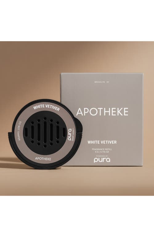 Pura X Apotheke White Vetiver Car Dual Refill Pack In White Vetiver
