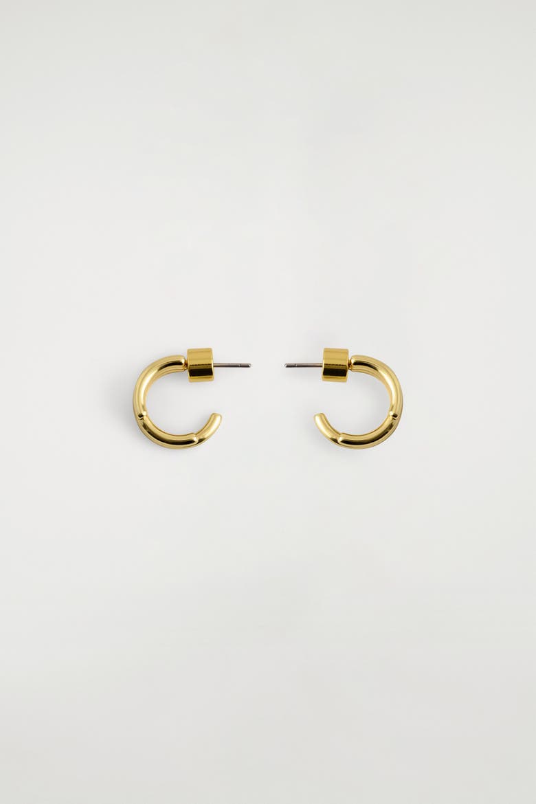 Stacked Mini Hoop Earrings, Main, color, GOLD