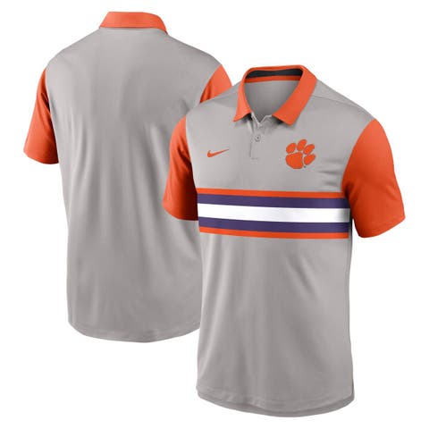 Men's Nike Gray/Orange Clemson Tigers Vapor Performance Polo