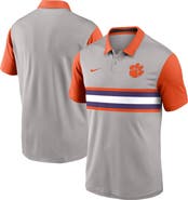 Nike Men's Nike Gray/Orange Clemson Tigers Vapor Performance Polo