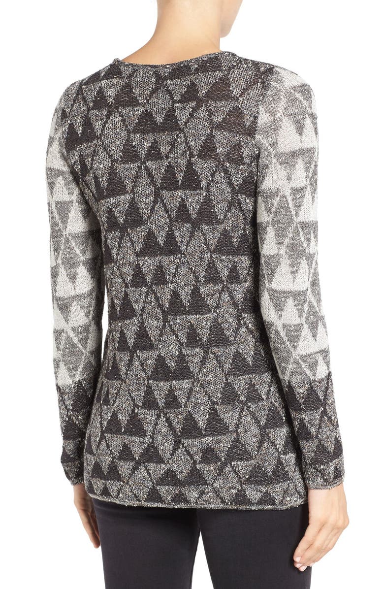 NIC+ZOE Starstruck Scarf Neck Knit Top, Alternate, color, 