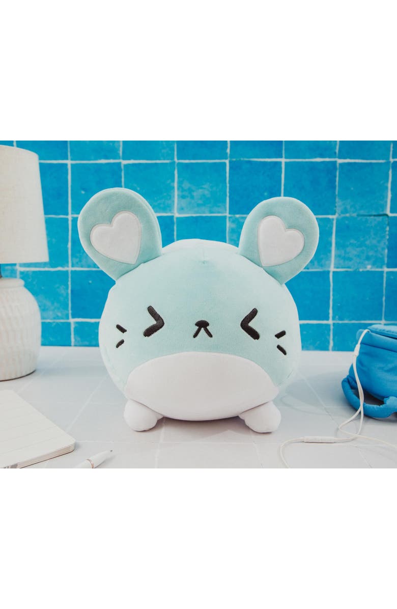 Toynk MochiOshis Chinchilla 12-Inch Character Plush Toy | Mofuko Mofumoshi, Alternate, color, Blue