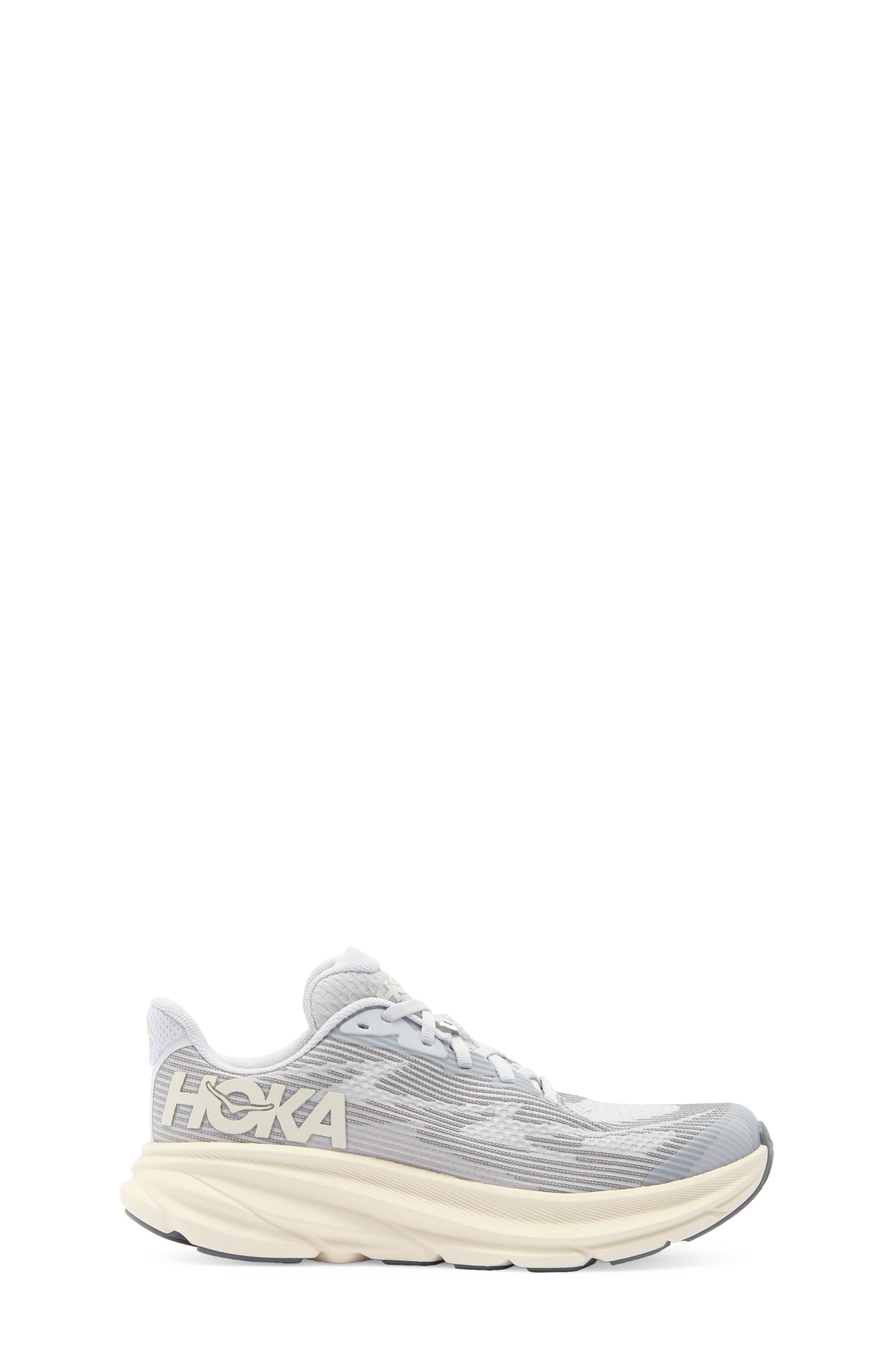 Kids' Clifton Youth Running Shoe, Alternate, color, COSMIC GREY / ALABASTER